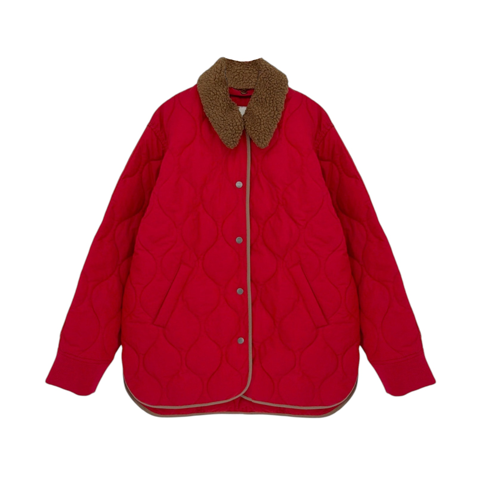 Alex Mill Wembley Quilted Jacket In Red S